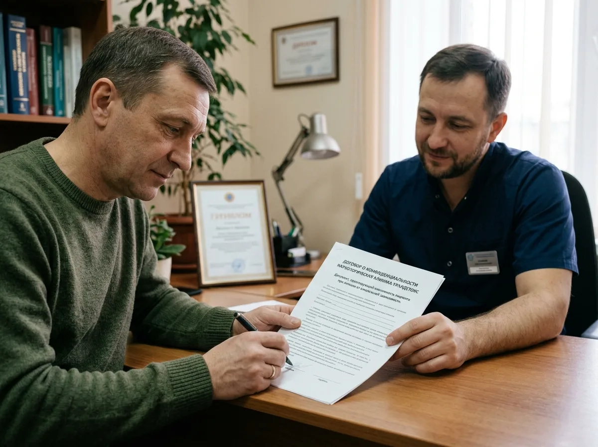 Договор конфиденциальности наркологической клиники УралДетокс — документ гарантирующий анонимность пациента при лечении от алкогольной зависимости