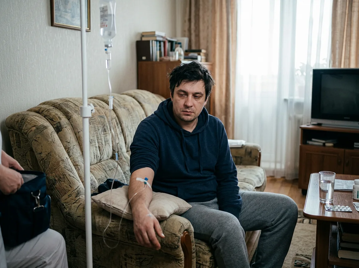 Аватар пациента Игоря, мужчина 34 года Екатеринбург, получившего капельницу от запоя на дому